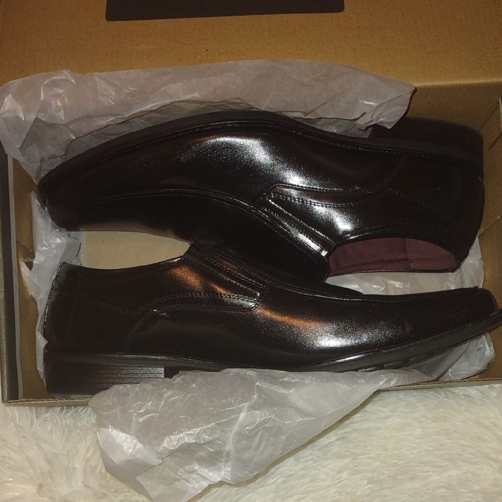 Freeman Men's Black Leather Dress Shoes